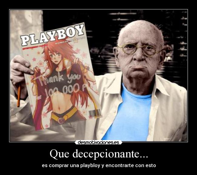 Que decepcionante... - es comprar una playbloy y encontrarte con esto