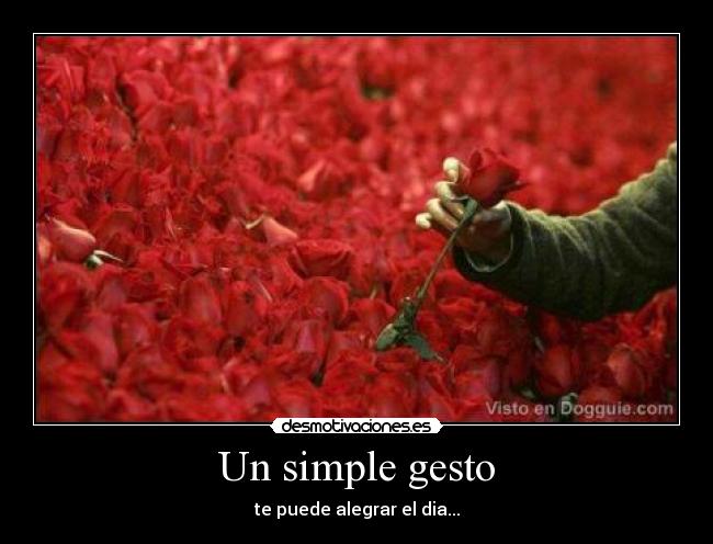Un simple gesto -