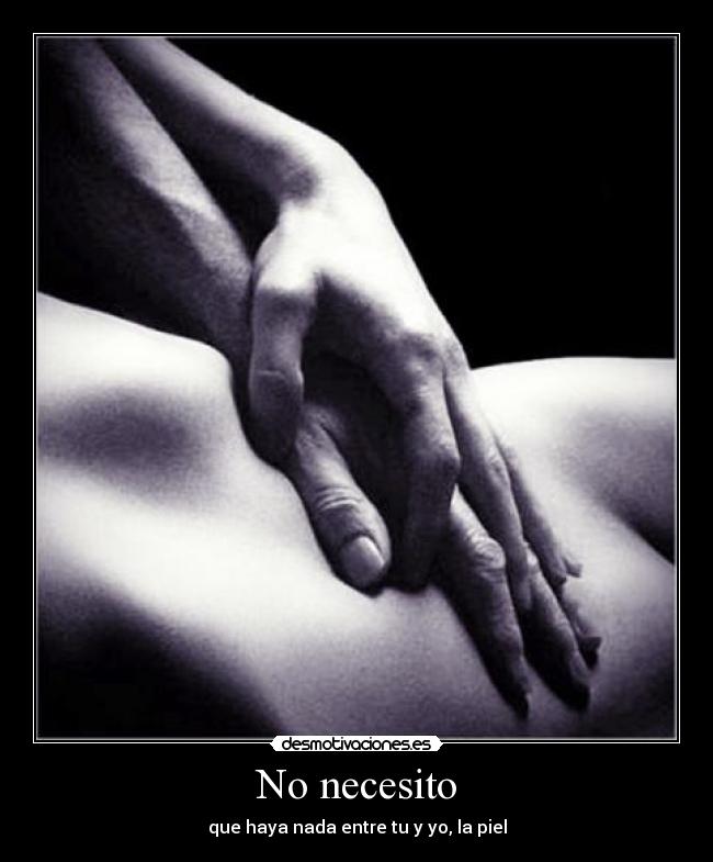 No necesito -