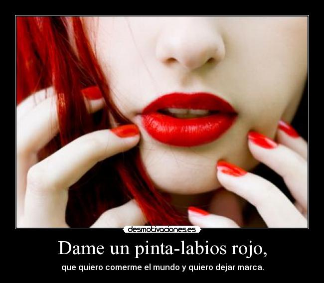 carteles labios rojos desmotivaciones