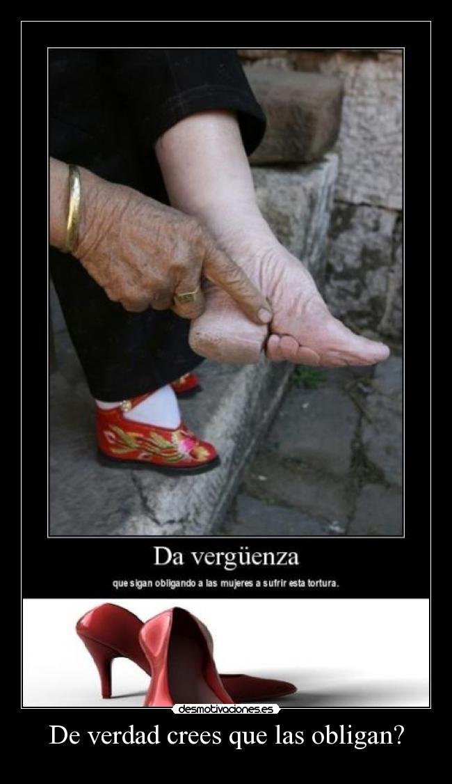 De verdad crees que las obligan? -