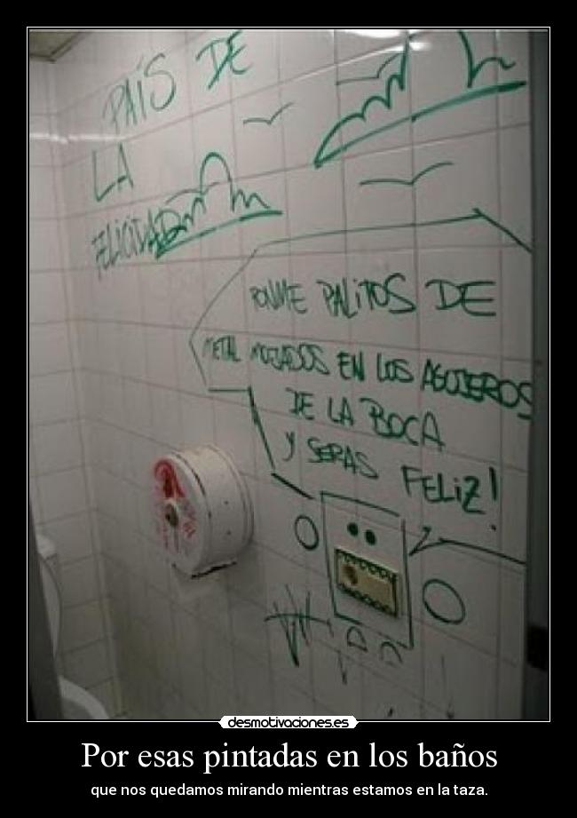 carteles banos desmotivaciones