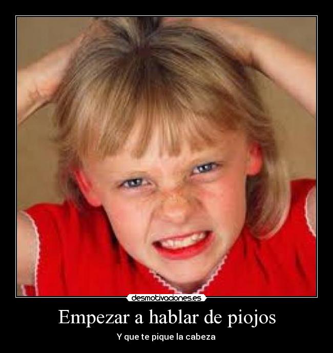 Empezar a hablar de piojos - 