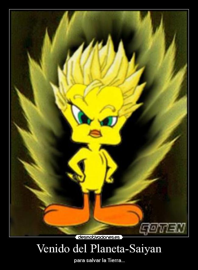 Venido del Planeta-Saiyan - para salvar la Tierra...