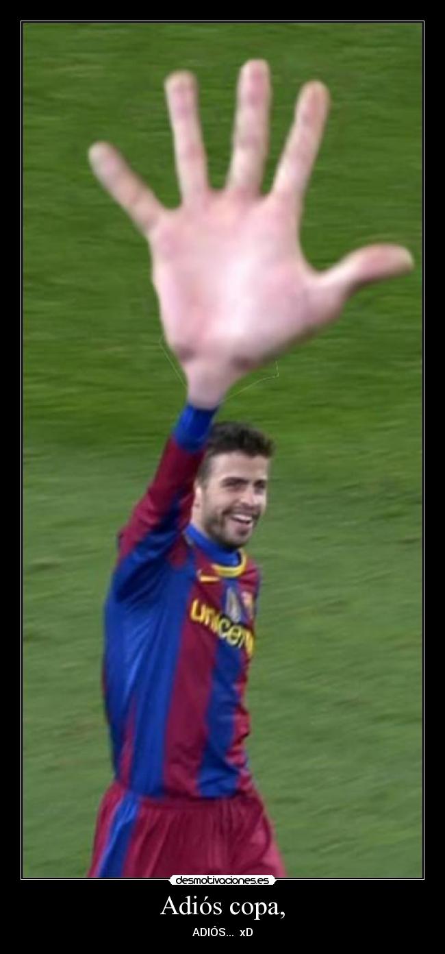 Adiós copa, - ADIÓS... xD