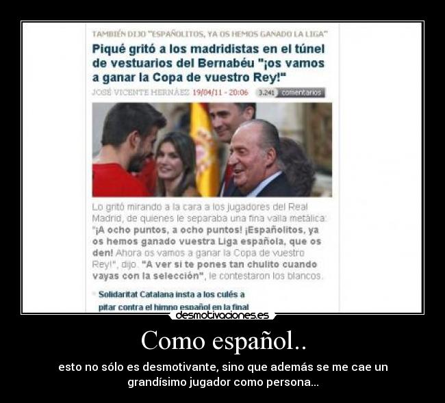 Como español.. -