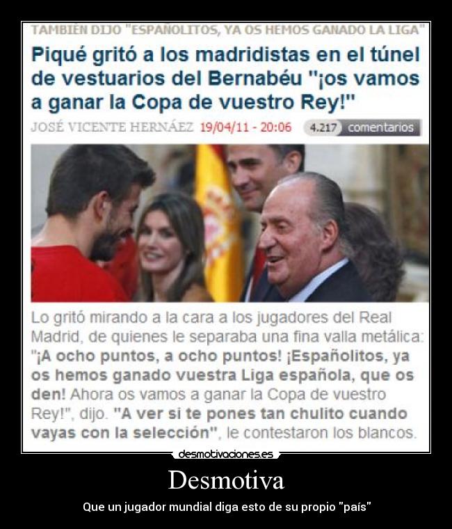 Desmotiva - Que un jugador mundial diga esto de su propio país
