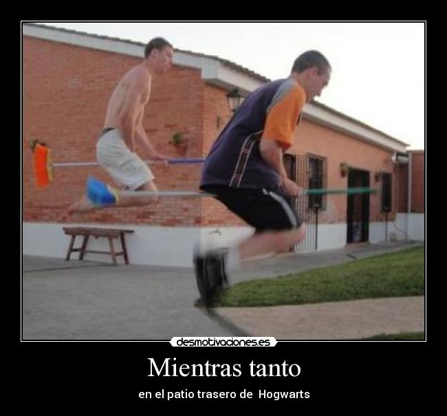 Mientras tanto - en el patio trasero de Hogwarts