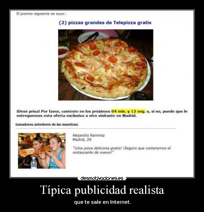 Típica publicidad realista - 