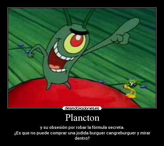 carteles plancton bob esponja desmotivaciones