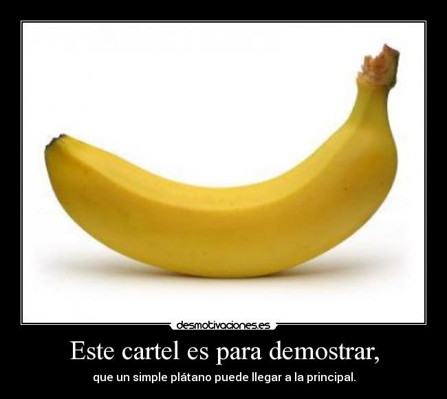 Este cartel es para demostrar, - 