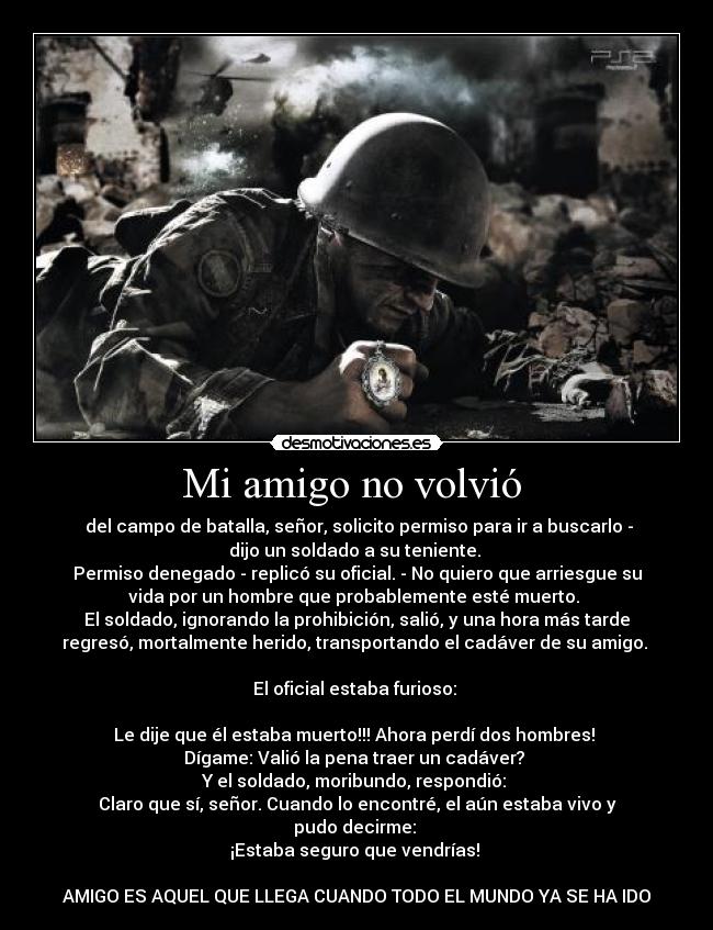 Mi amigo no volvió  - 