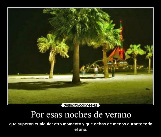 Por esas noches de verano -