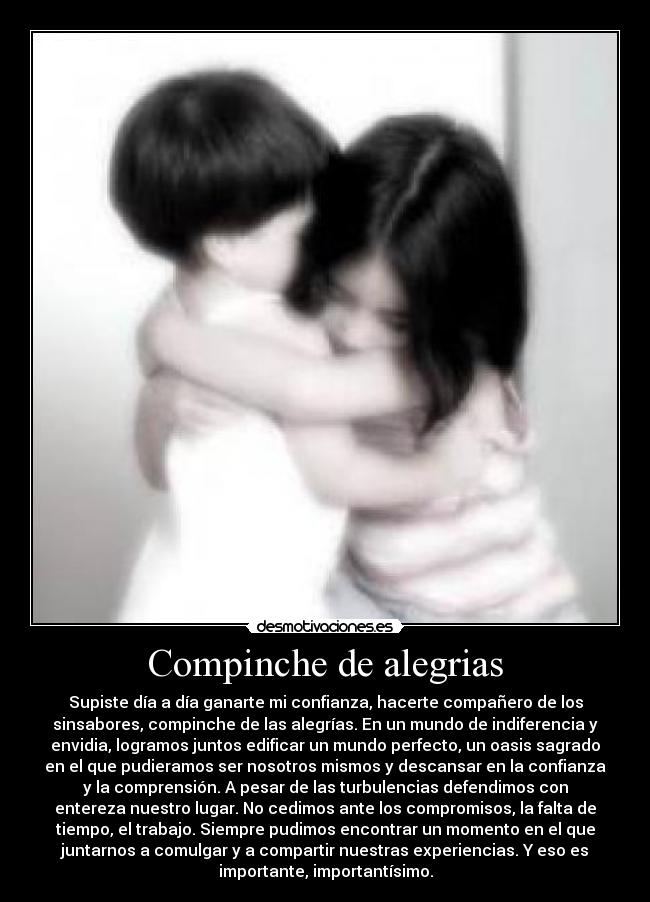 Compinche de alegrias -