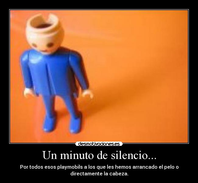 Un minuto de silencio... -