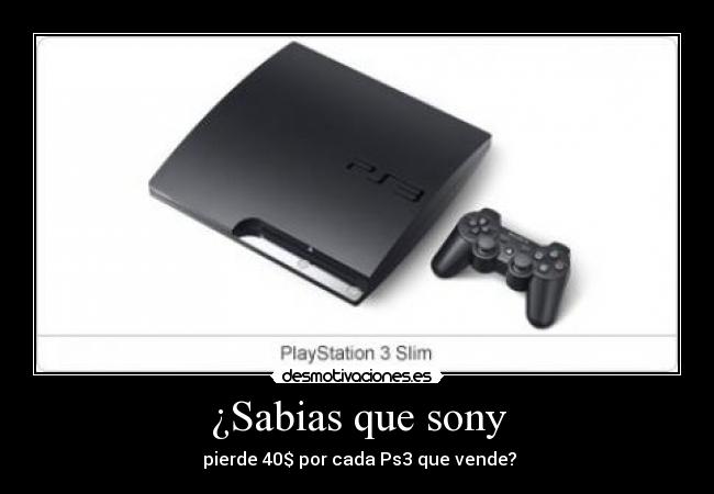 ¿Sabias que sony -