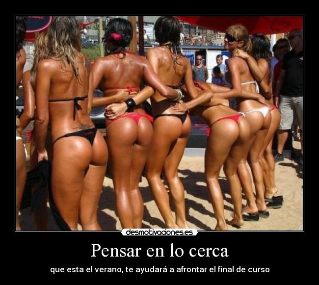 Pensar en lo cerca - que esta el verano, te ayudará a afrontar el final de curso