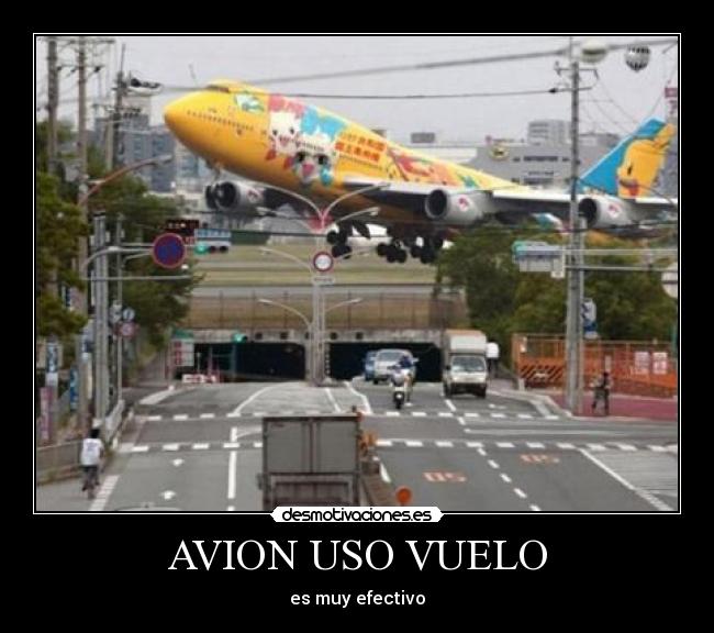 AVION USO VUELO - es muy efectivo