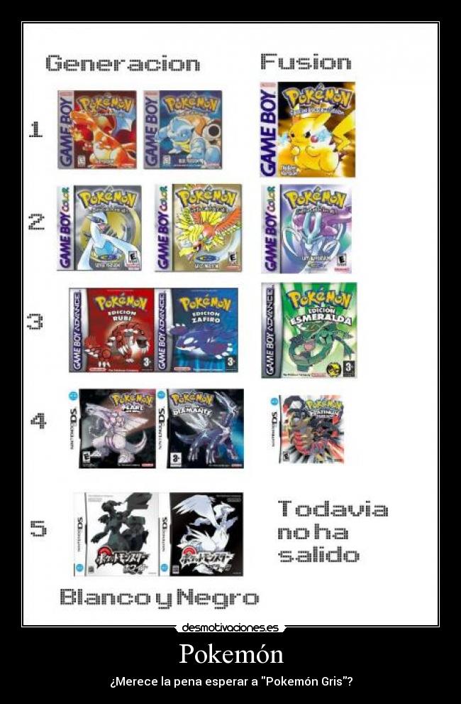 carteles pokemon pokemon rojo azul plata oro rubi zafiro perla platino blanco negro amarillo cristal esmeralda desmotivaciones