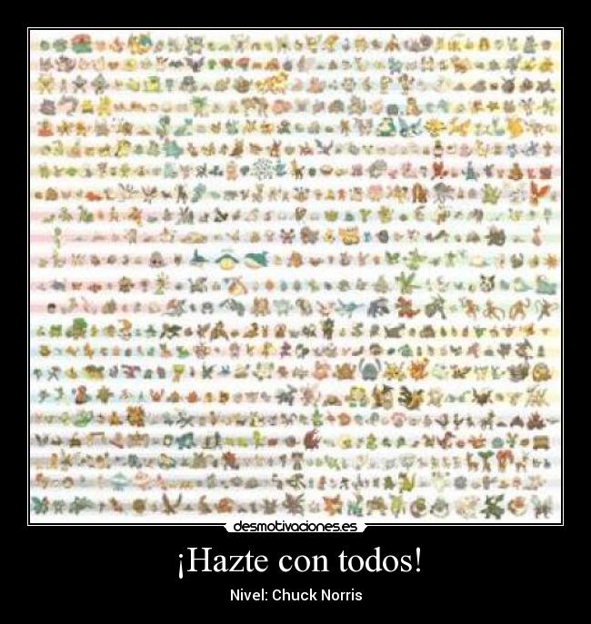 ¡Hazte con todos! - Nivel: Chuck Norris