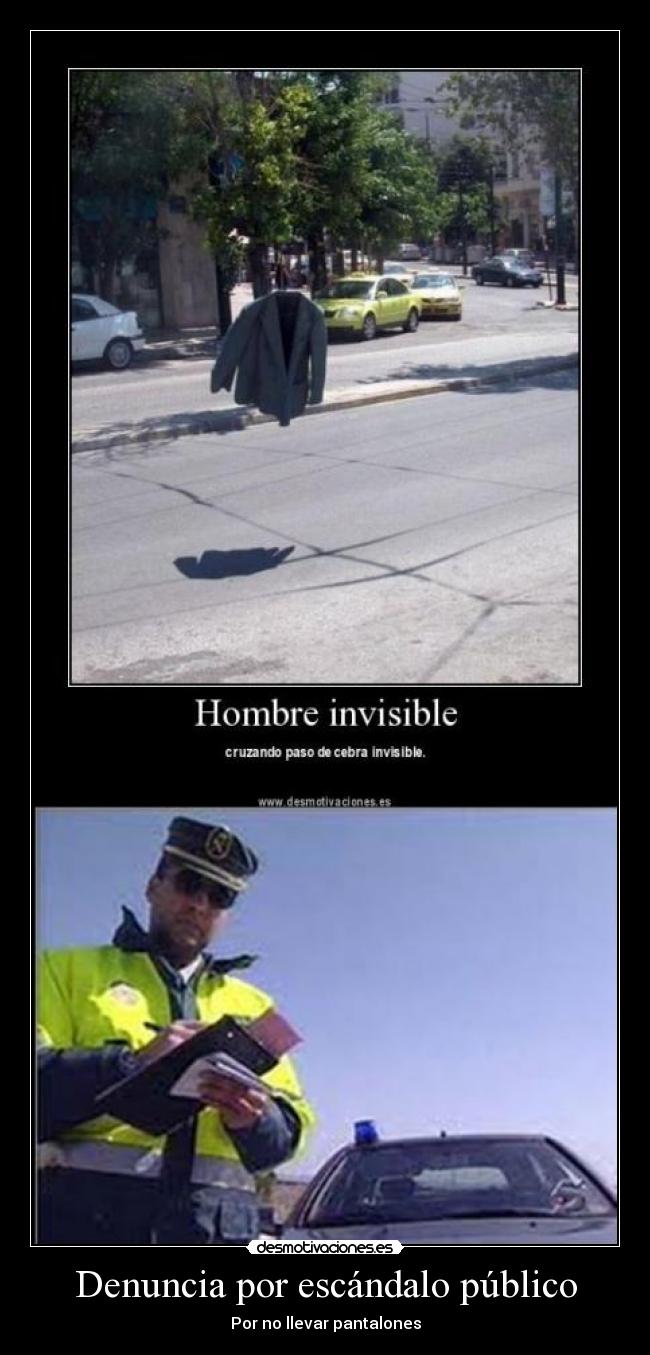 Denuncia por escándalo público - 