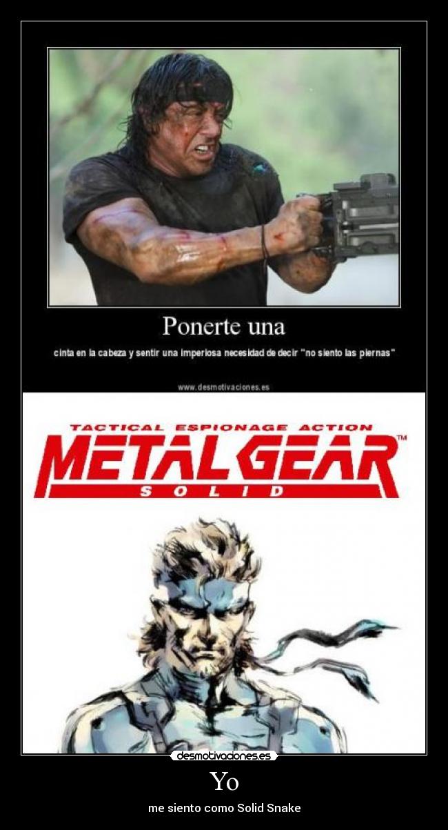 Yo - me siento como Solid Snake