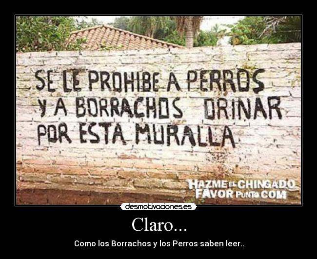Claro... -