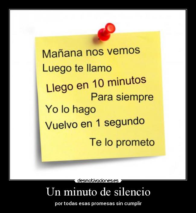 Un minuto de silencio -