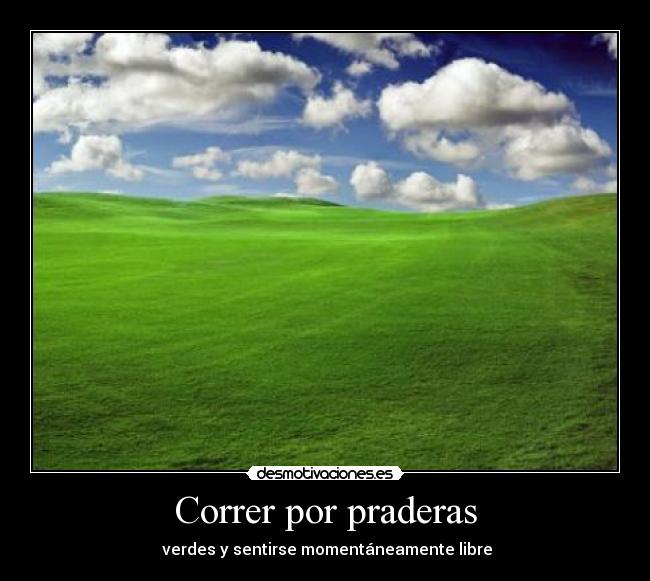 Correr por praderas - 