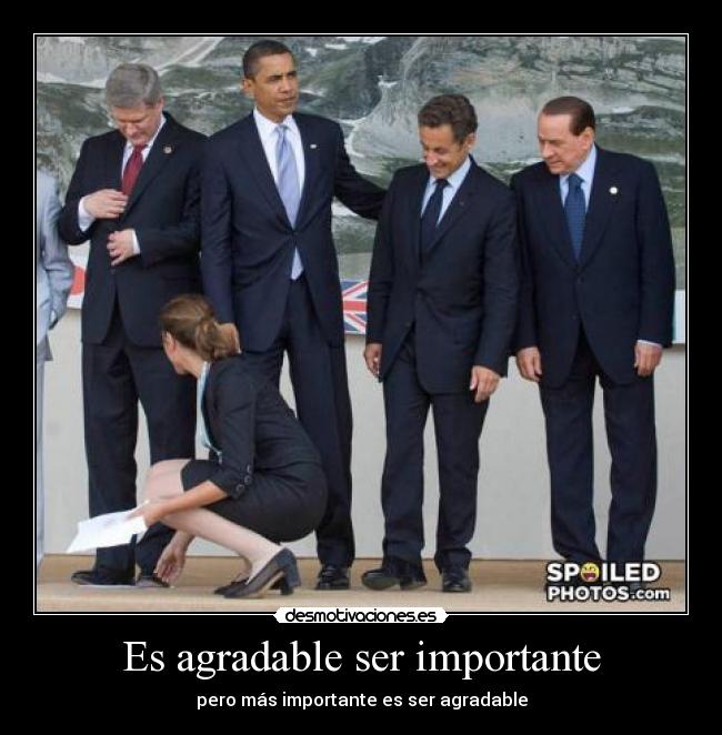 Es agradable ser importante -