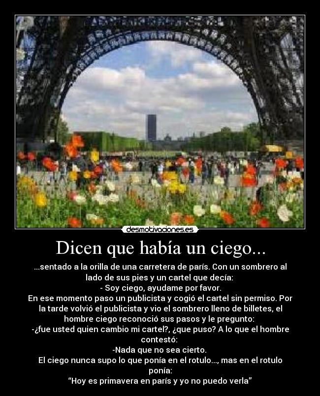 Dicen que había un ciego... - 