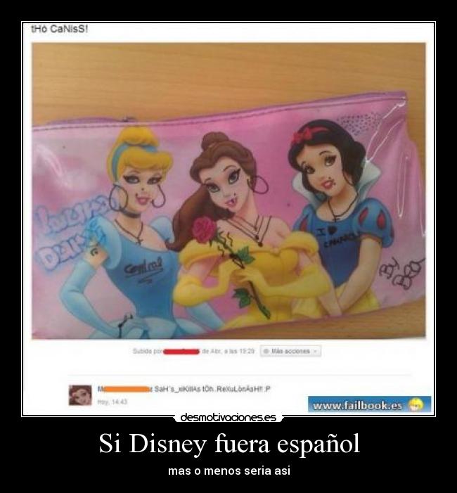 carteles disney choni desmotivaciones