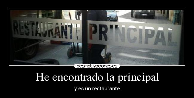 He encontrado la principal - 