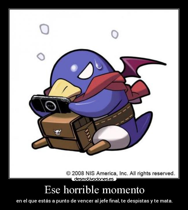 Ese horrible momento -