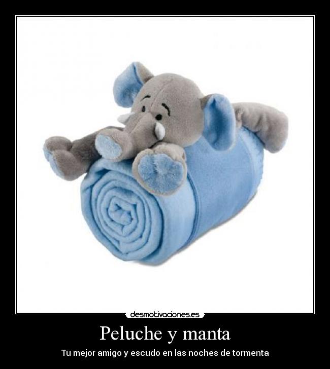 Peluche y manta -