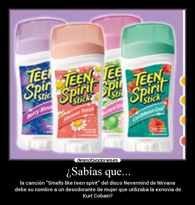 carteles musica nirvana teen spirit rock grunge desmotivaciones