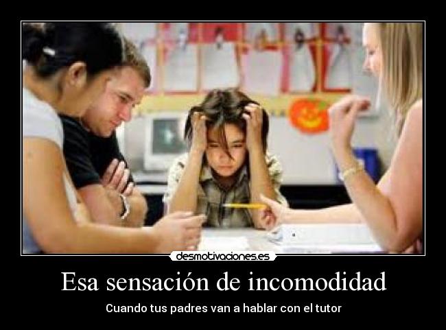 Esa sensación de incomodidad - 