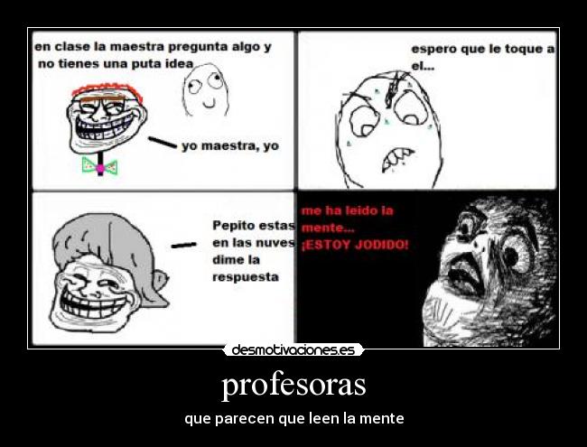 profesoras - que parecen que leen la mente