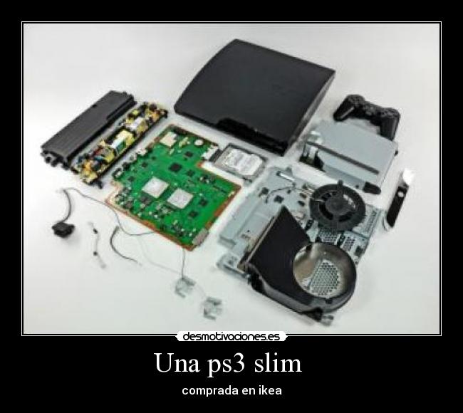Una ps3 slim - comprada en ikea
