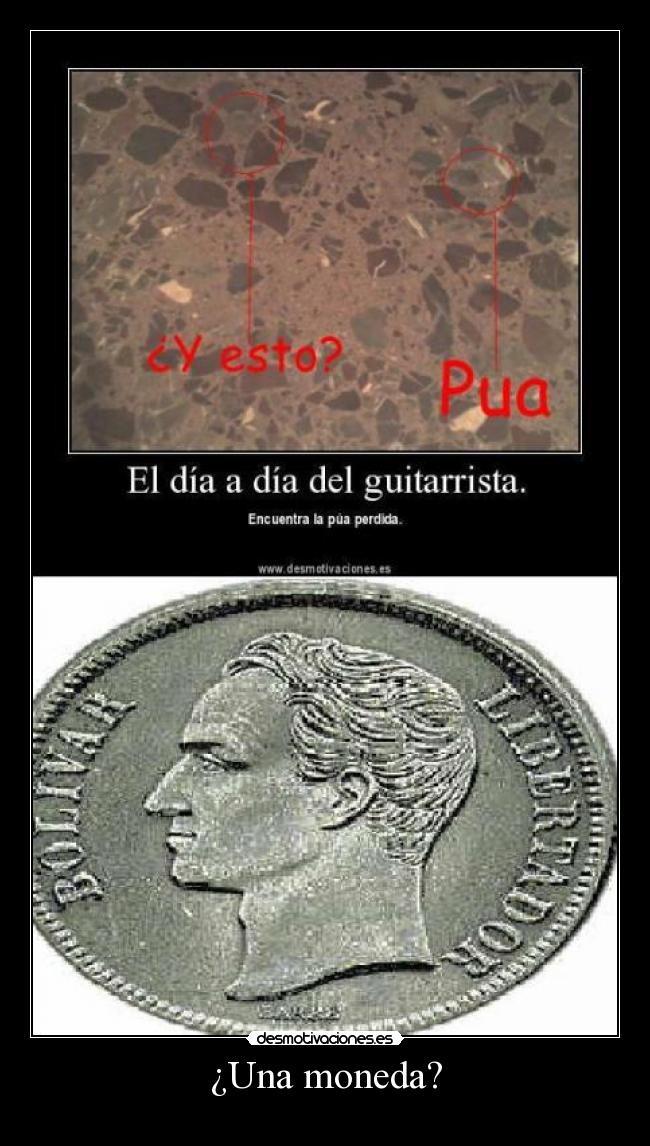 ¿Una moneda? -