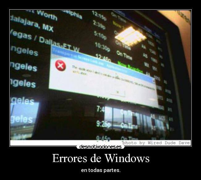 Errores de Windows -