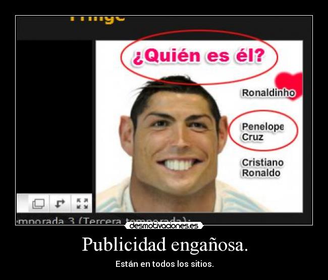 Publicidad engañosa. -