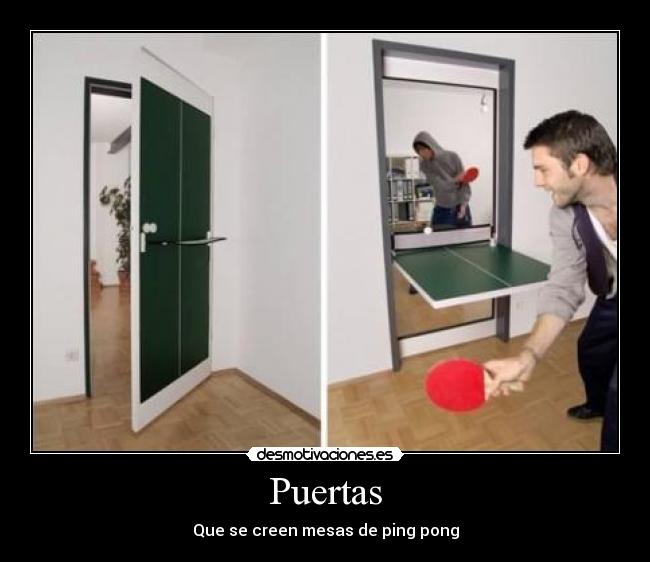 carteles puerta mesa ping pong desmotivaciones