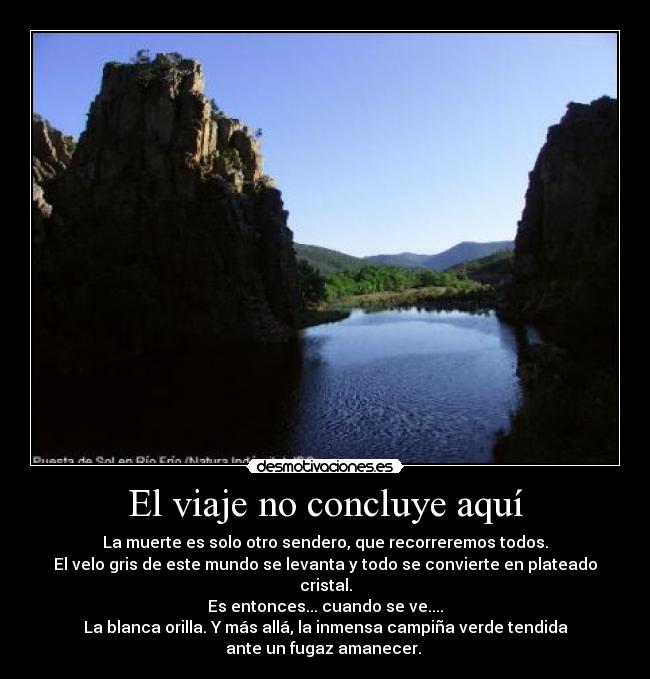 El viaje no concluye aquí -