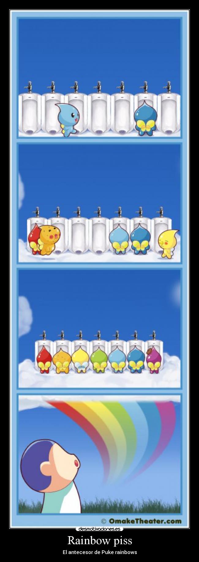 Rainbow piss -