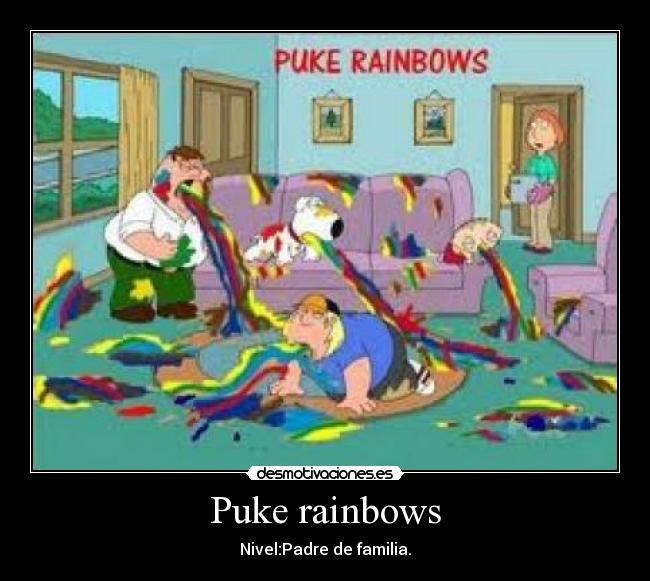carteles puke rainbows desmotivaciones