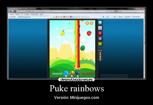 Puke rainbows - Versión: Minijuegos.com