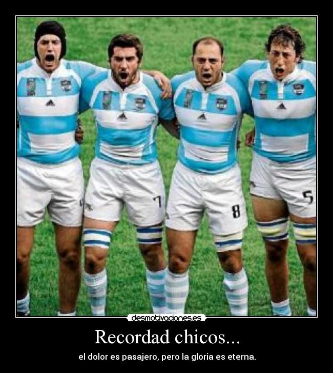 Recordad chicos... -