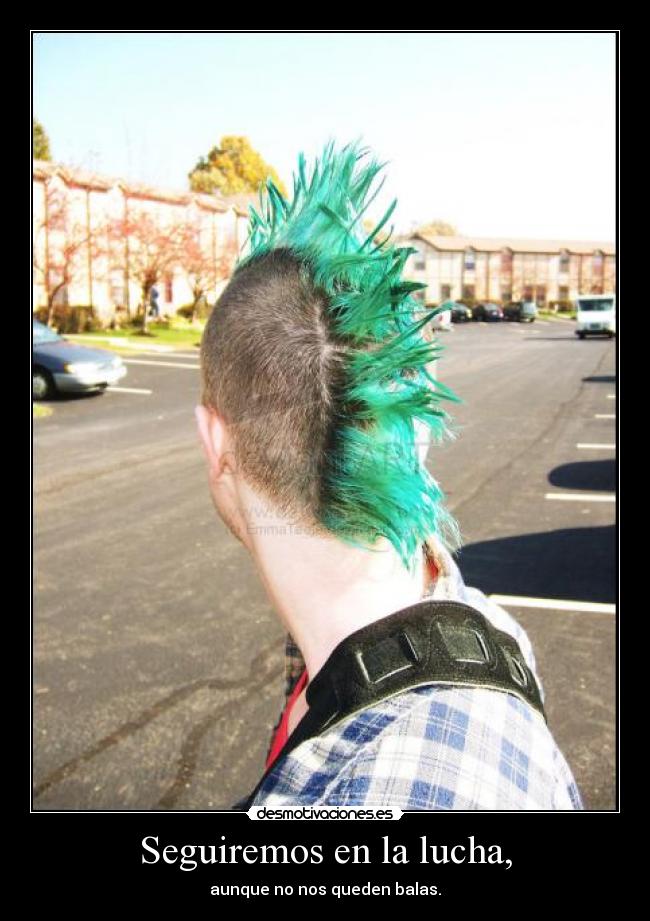 Seguiremos en la lucha, -