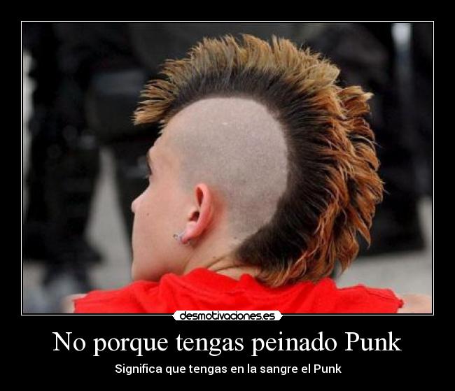 No porque tengas peinado Punk - Significa que tengas en la sangre el Punk